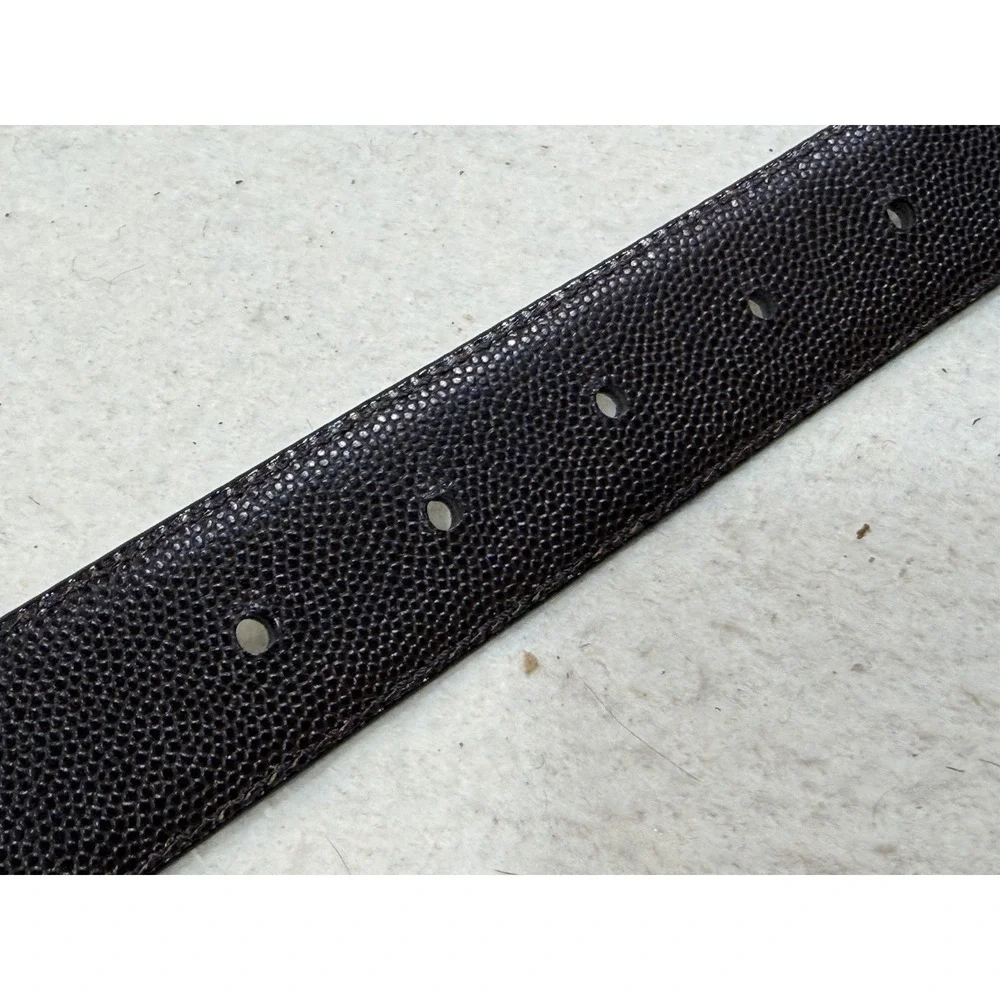 Jos A Bank Reversible Leather Belt‎ Size 42 Black Brown Italy Textured